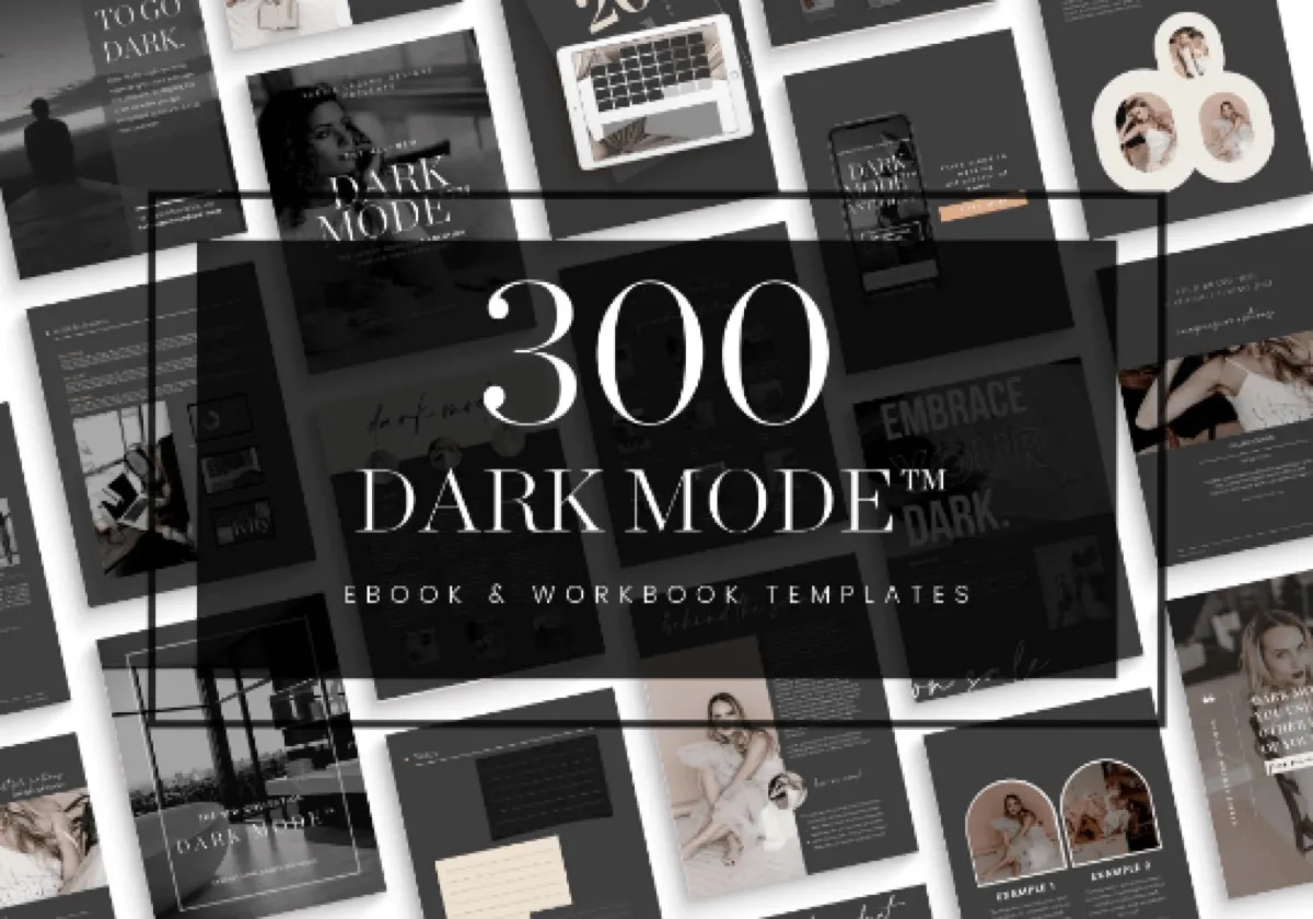 Dark Mode™ Canva Lead Magnet Templates preview