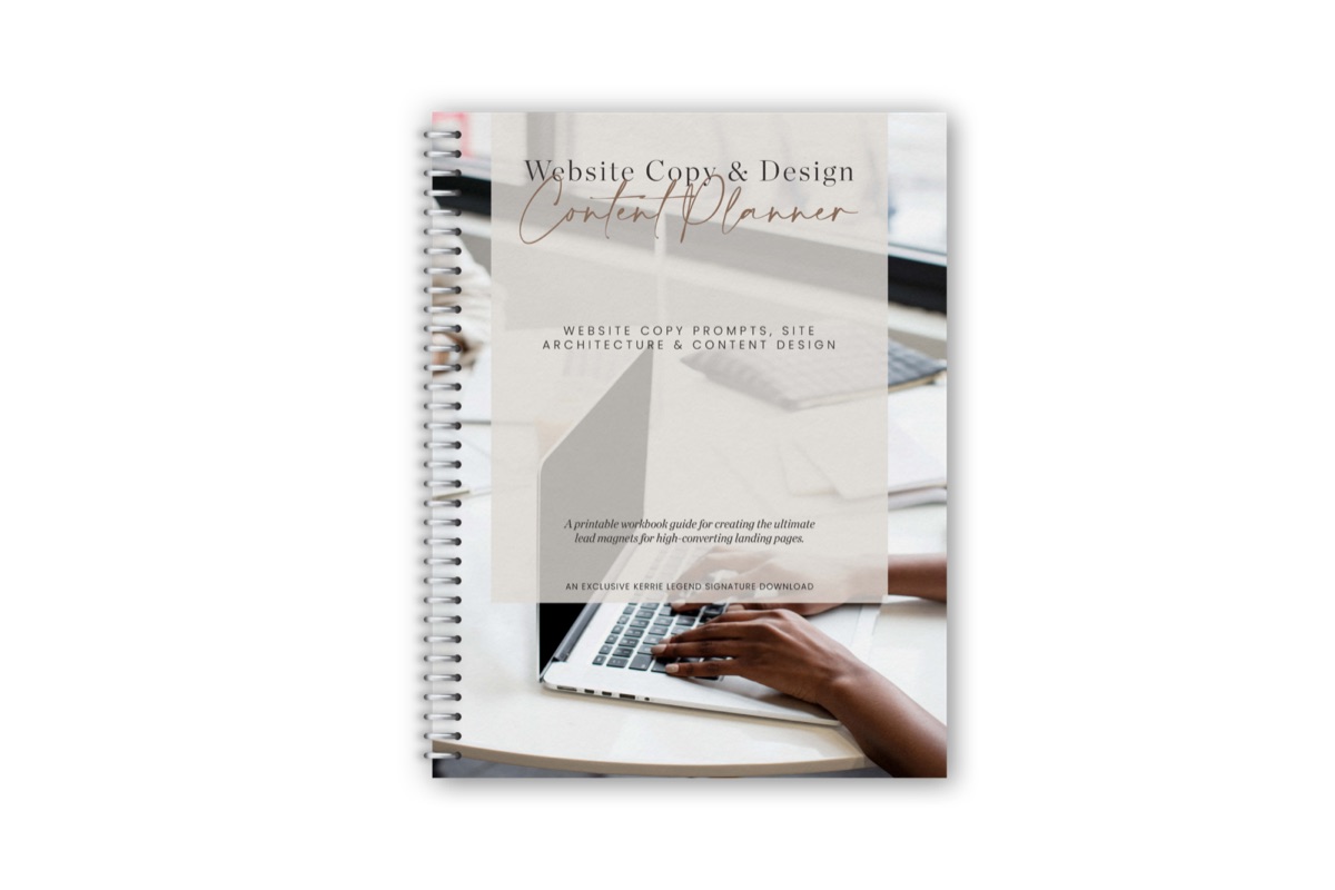Website Copy & Design Content Planner Workbook preview