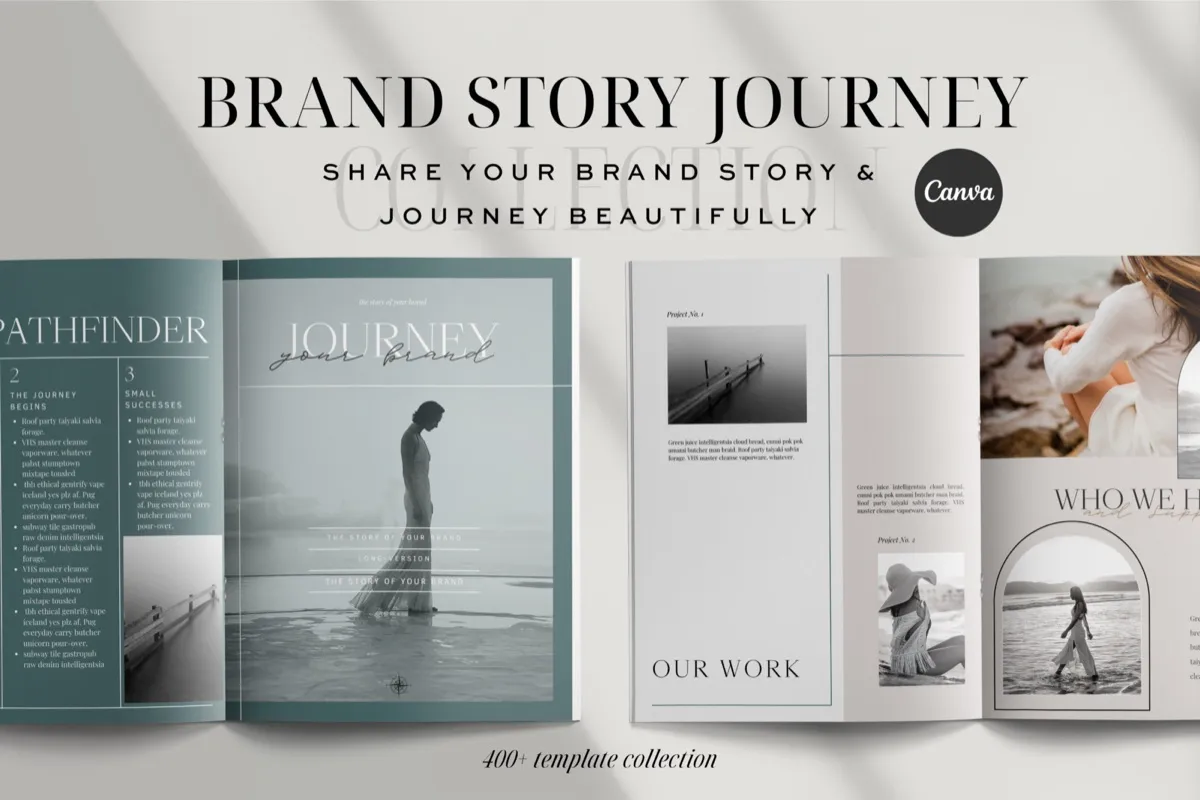 Brand Story Journey 3-in-1 Creator Canva Templates preview