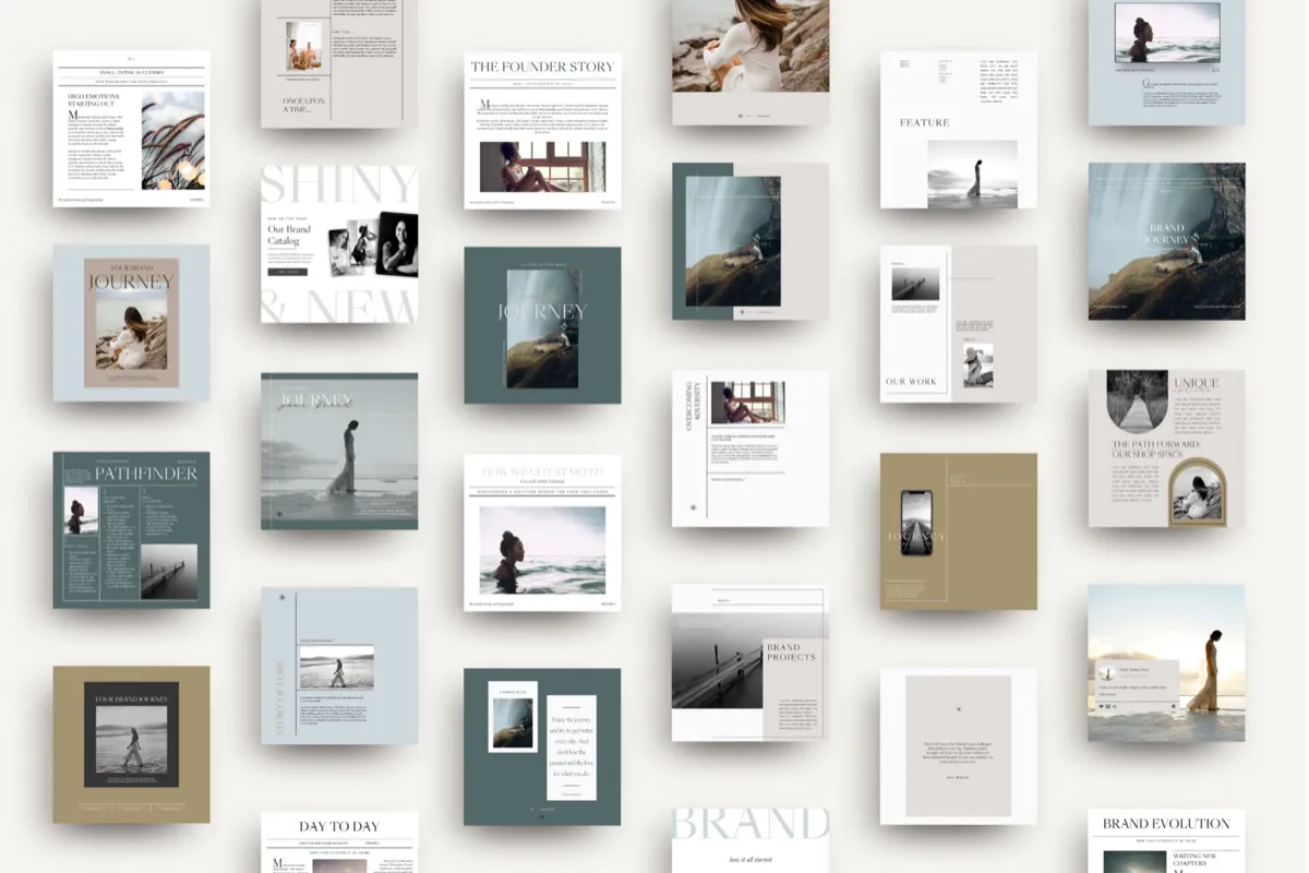 Brand Story Journey 3-in-1 Creator Canva Templates, inside pages