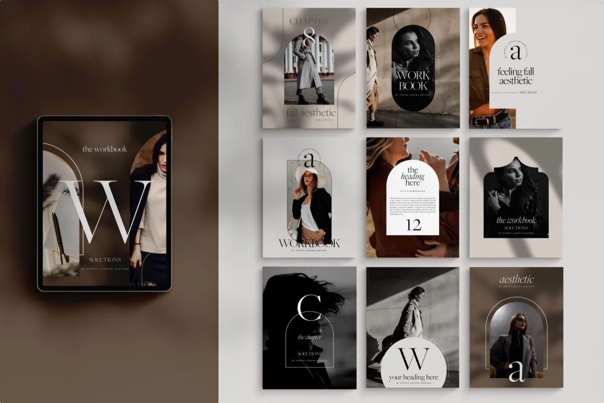 Aesthetic Love for Fall eBook Canva Template Volume 1 preview