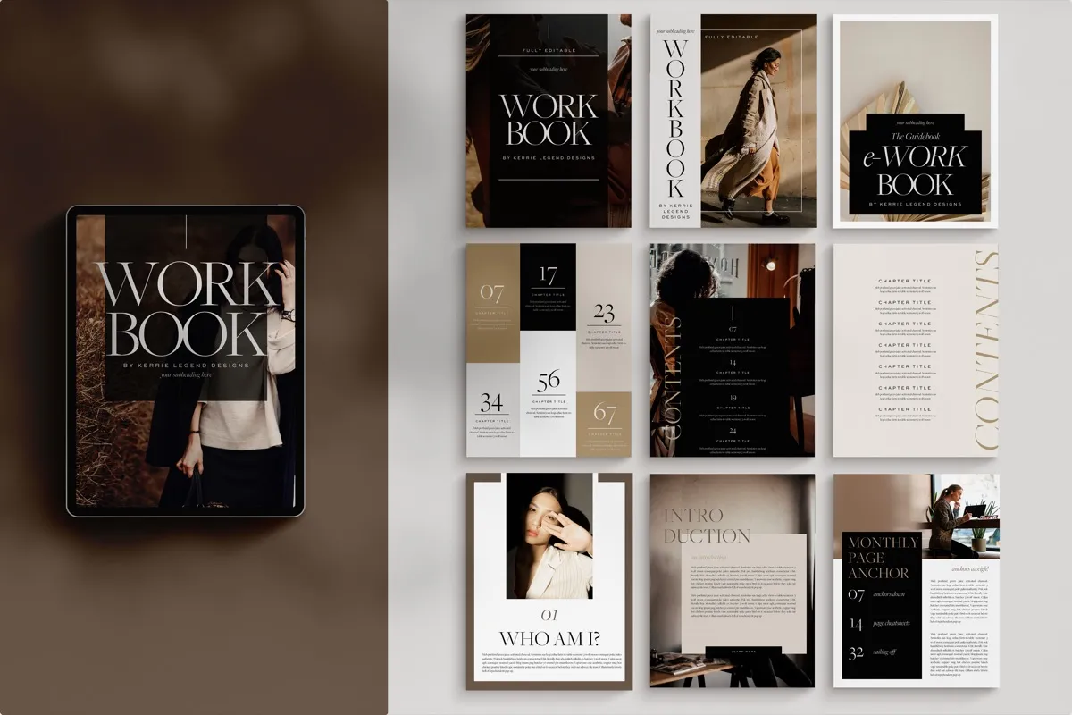 Aesthetic Love for Fall eBook Workbook Canva Template Volume 2 preview