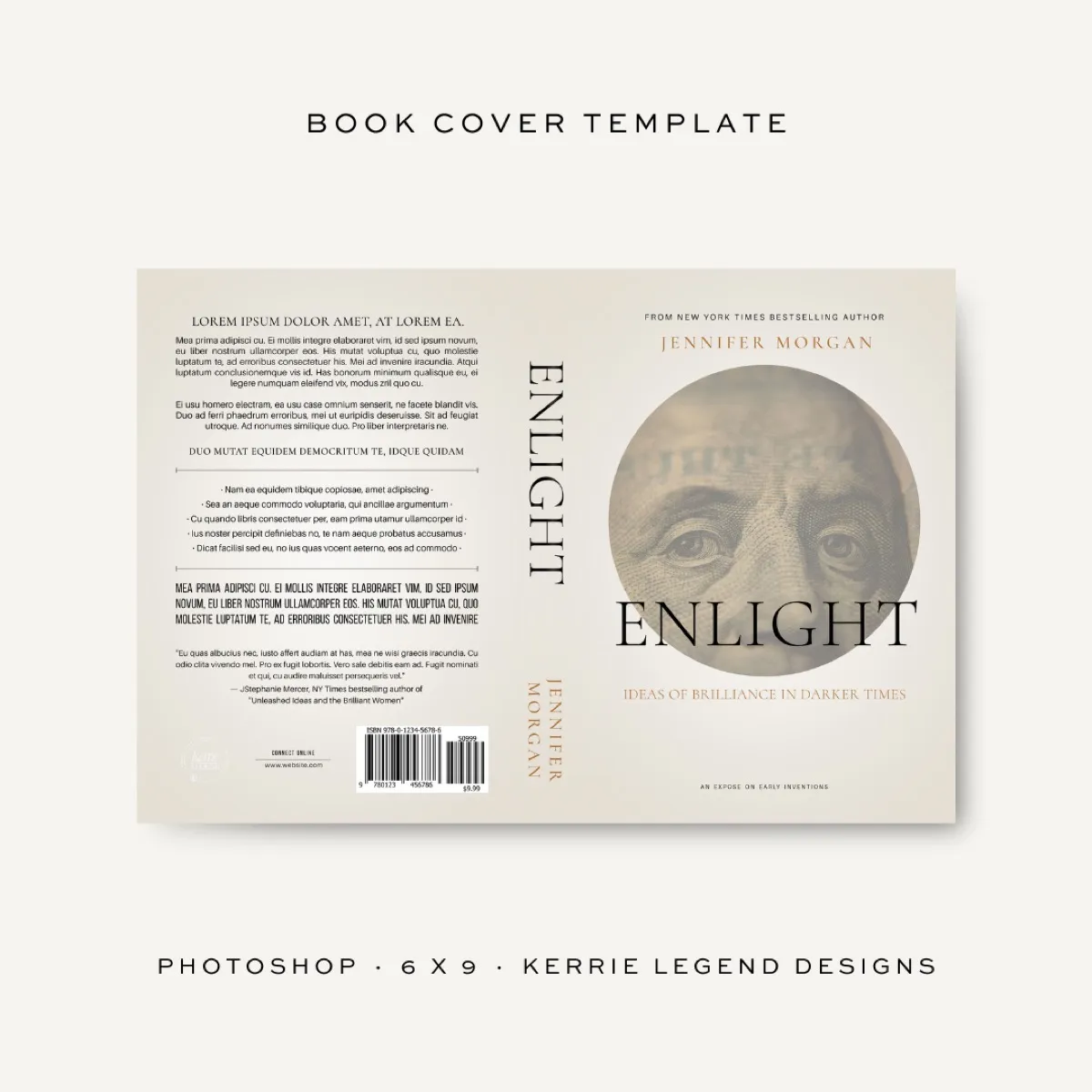 ENLIGHT — Paperback & eBook Book Cover Template preview