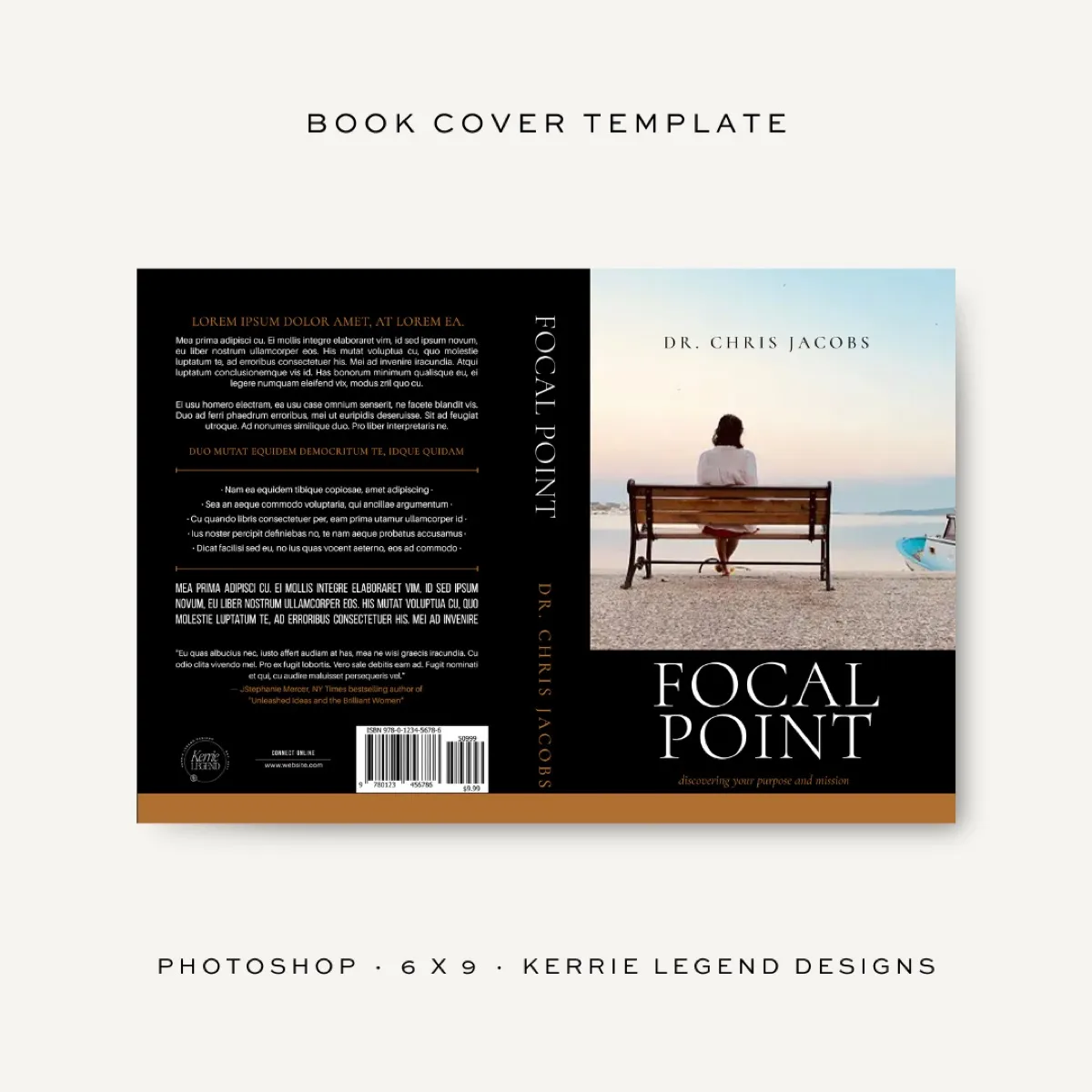 FOCAL POINT - Paperback and eBook 6x9 Book Cover Template preview