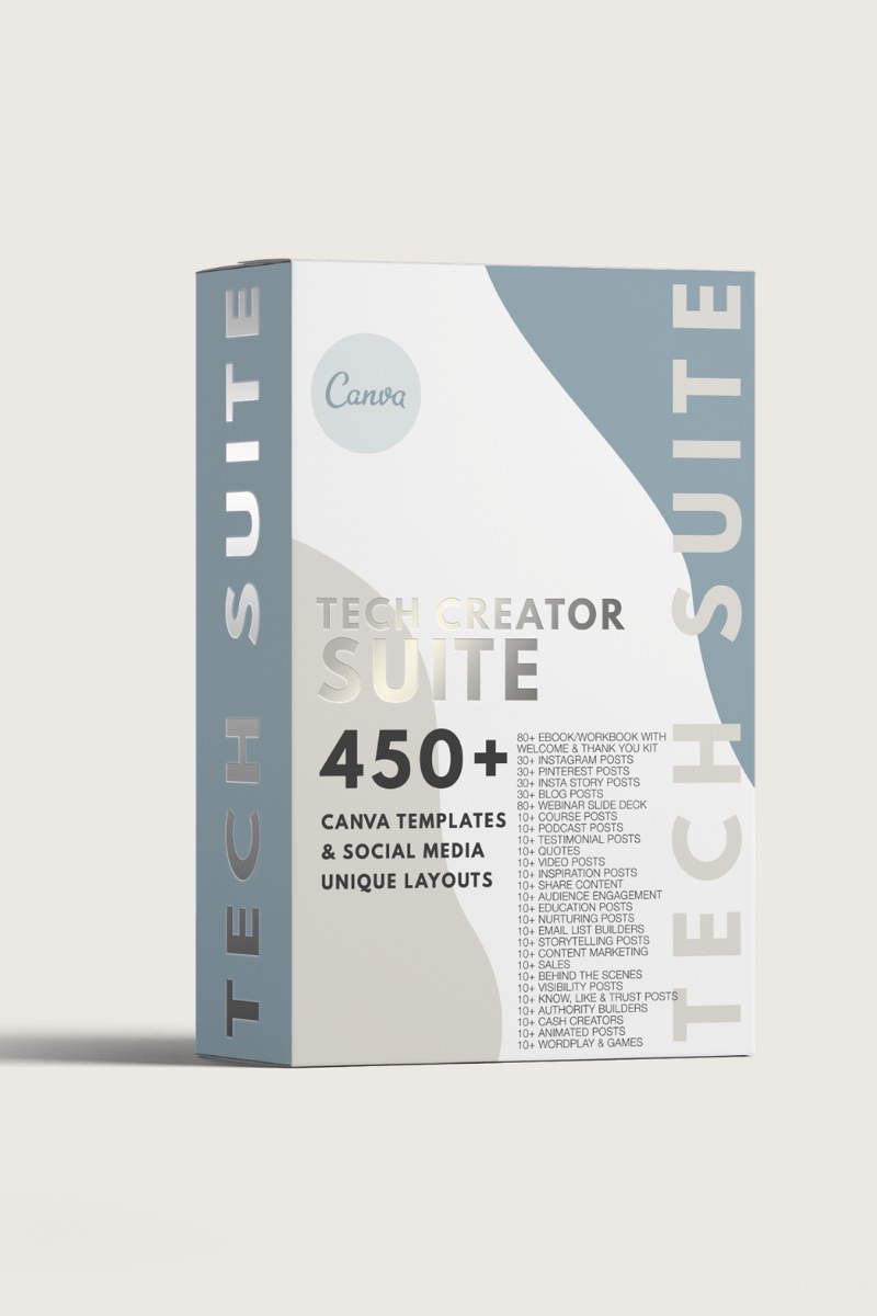Tech Creator Canva Template Suite Bundle preview