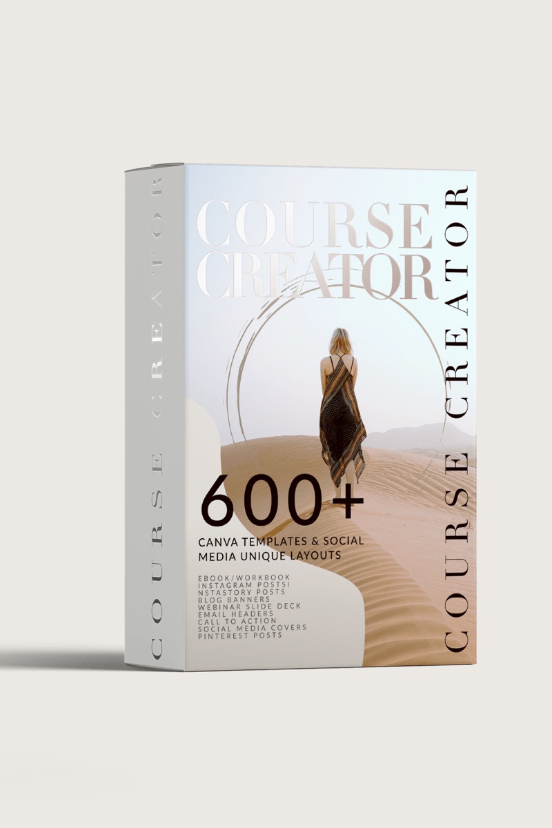 Course Creator Canva Template Bundle preview