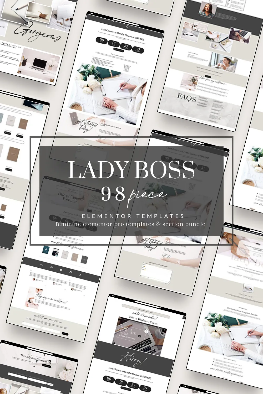 lady boss elementor landing pages
