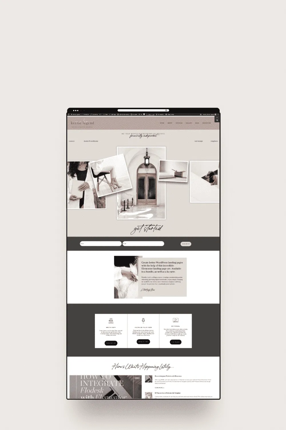 Lady Boss Landing Page Elementor Template